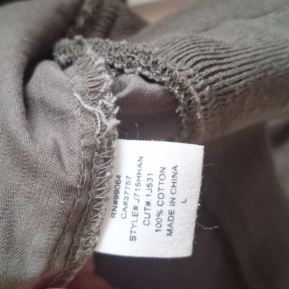 Billabong Olive Green Military Utility Jacket Full Zip Cargo Pockets Medium - Picture 11 of 13